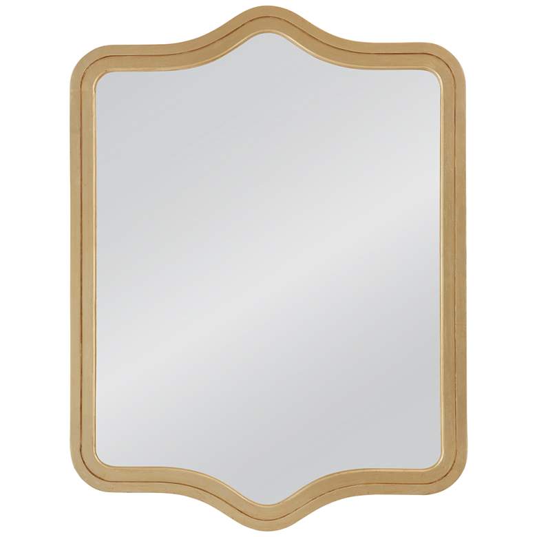 Image 1 Bassett Mahalia 38" x 50" Rectangular Gold Leaf Wall Mirror