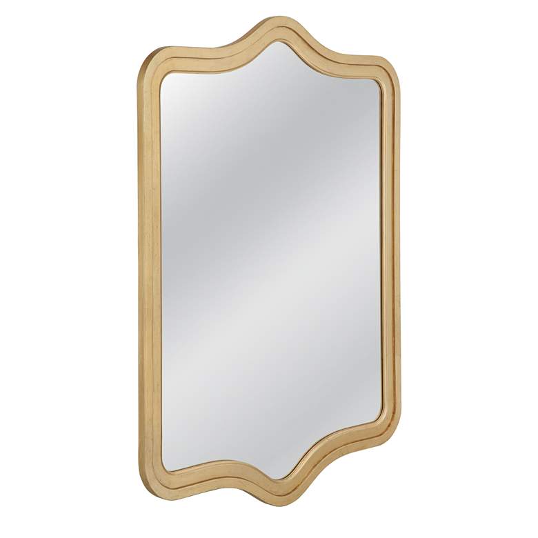 Image 2 Bassett Mahalia 38" x 50" Rectangular Gold Leaf Wall Mirror more views
