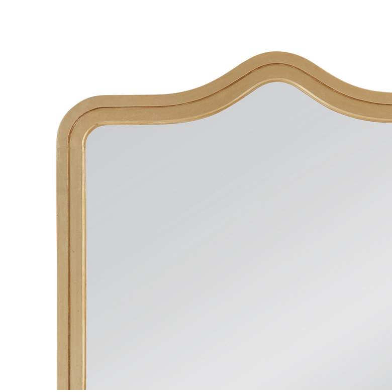 Image 3 Bassett Mahalia 38" x 50" Rectangular Gold Leaf Wall Mirror more views