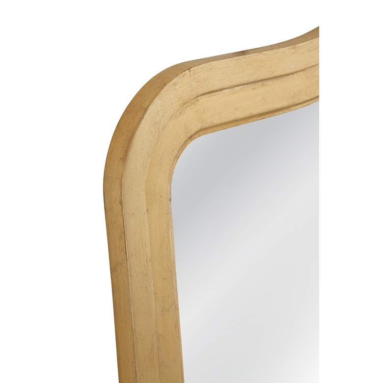 Image 4 Bassett Mahalia 38" x 50" Rectangular Gold Leaf Wall Mirror more views