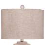 3_Bassett Marina 28" High White Ceramic Column Table Lamp more views
