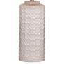 4_Bassett Marina 28" High White Ceramic Column Table Lamp more views