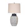 1_Bassett Marrengo 30" High Blue And White Ceramic Table Lamp