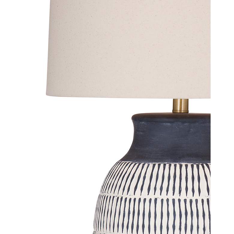 Image 2 Bassett Marrengo 30" High Blue And White Ceramic Table Lamp more views