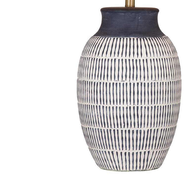 Image 3 Bassett Marrengo 30" High Blue And White Ceramic Table Lamp more views