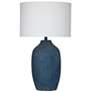 1_Bassett Miranda 30" HIgh Matte Blue Table Lamp