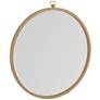 Bassett Mirror Logaan Gold Leaf Metal 36" Round Wall Mirror in scene