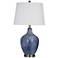Bassett Montego 28" Coastal Style Seaside Blue Table Lamp
