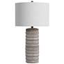 Bassett Montsphere 29" Rustic Gray Faux Cement Table Lamp