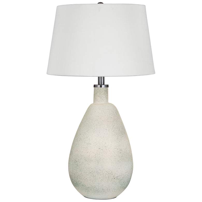 Image 2 Bassett Niello 29 inch Stone Ceramic Tear-Shaped Table Lamp