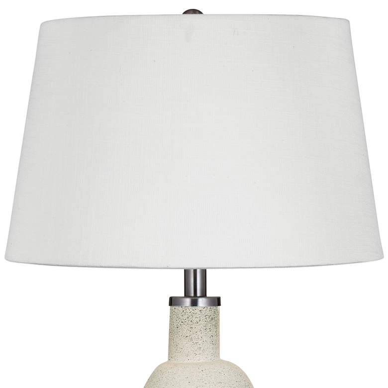Image 3 Bassett Niello 29" Stone Ceramic Tear-Shaped Table Lamp more views
