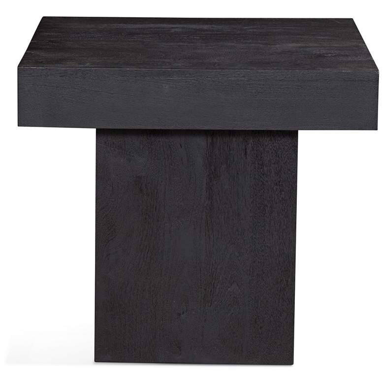 Image 1 Bassett Padula 18" High Dusty Black Modern Square End Table