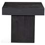 Bassett Padula 18" High Dusty Black Modern Square End Table