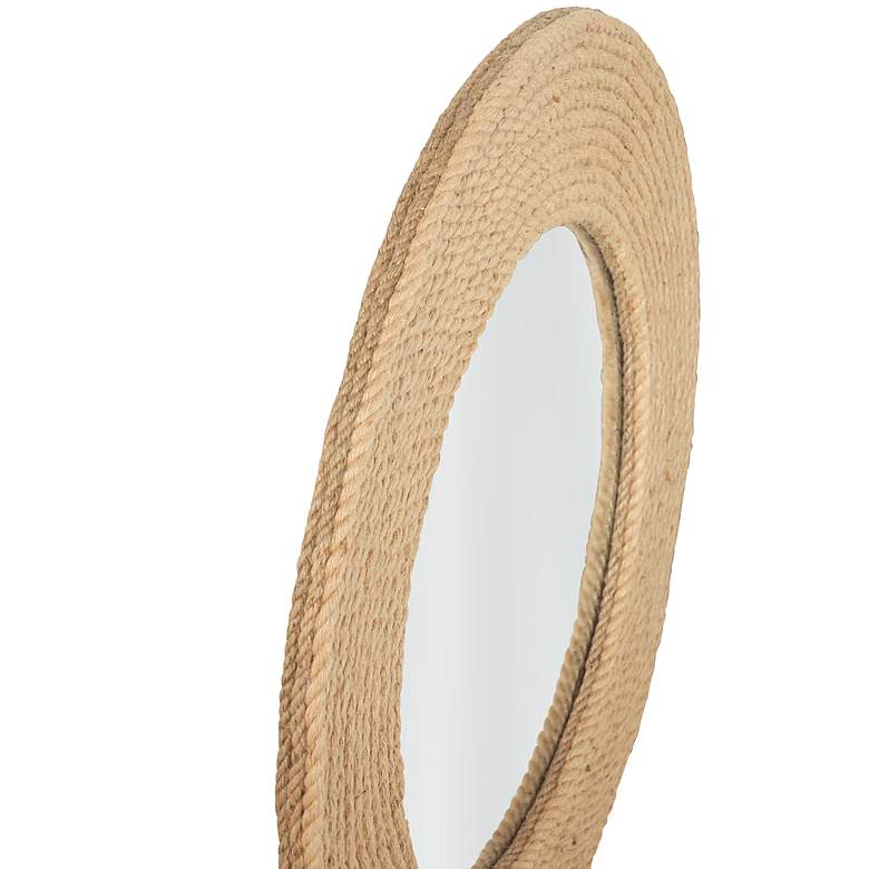 Image 2 Bassett Palimar 36" Coastal Style Sisal Rope Round Wall Mirror more views