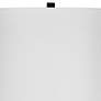 4_Bassett Pareena 30" High Faux Black Wood Modern Table Lamp more views