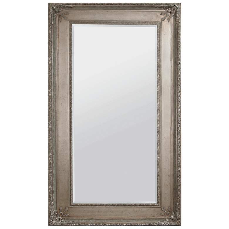 Image 1 Bassett Prazzo 91" High Distressed Silver Finish Floor Mirror