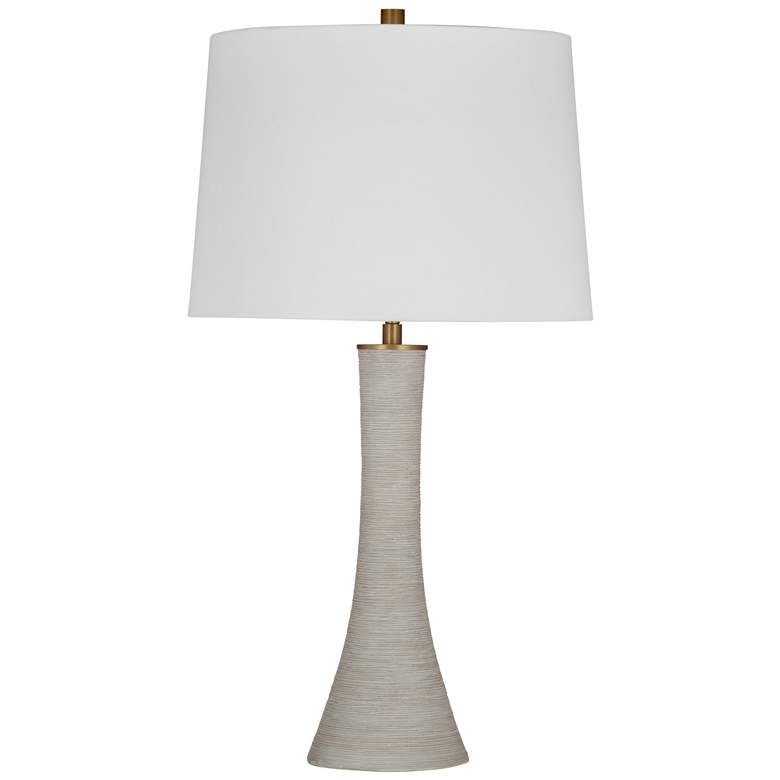 Image 1 Bassett Ranier 28" High Modern Gray Table Lamp