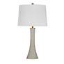 1_Bassett Ranier 28" High Modern Gray Table Lamp