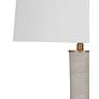 3_Bassett Ranier 28" High Modern Gray Table Lamp more views