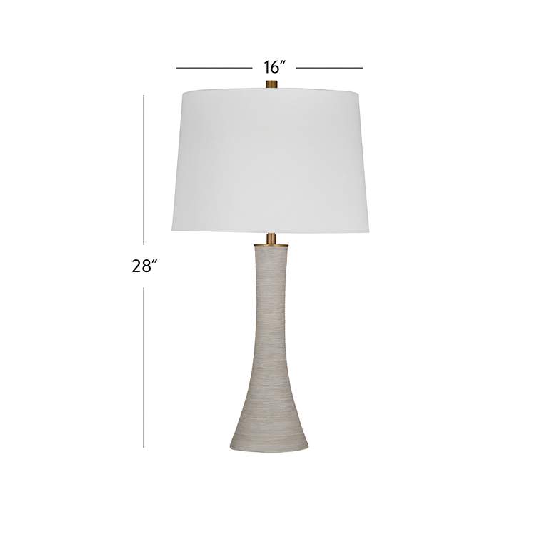 Image 4 Bassett Ranier 28" High Modern Gray Table Lamp more views