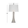 4_Bassett Ranier 28" High Modern Gray Table Lamp more views