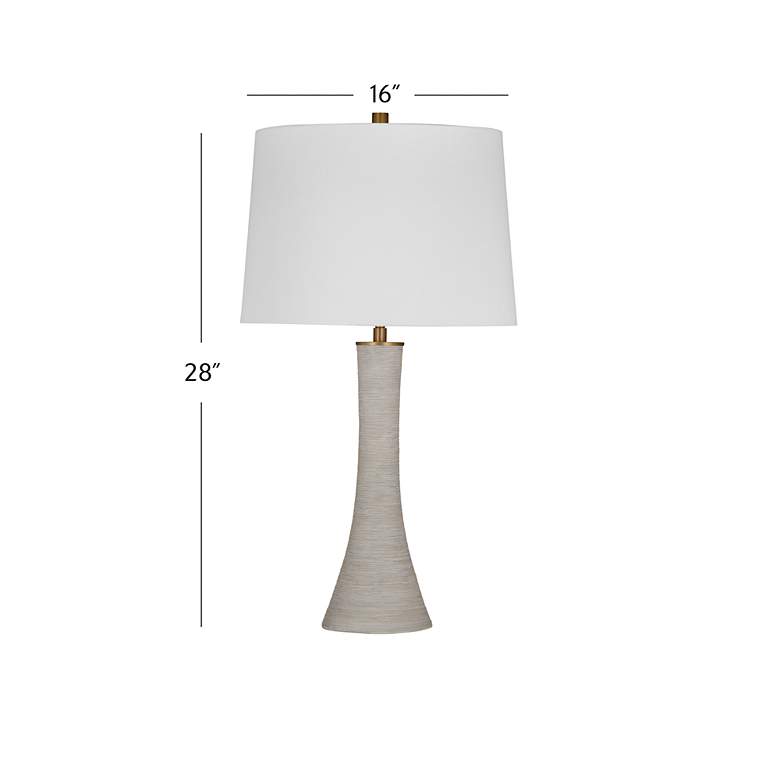 Image 5 Bassett Ranier 28" High Modern Gray Table Lamp more views