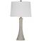 Bassett Ranier 28" Modern Gray Tapered Table Lamp