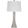 Bassett Ranier 28" Modern Gray Tapered Table Lamp