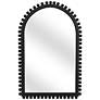 Bassett Renn 51" x 33" Black Wood Arched Top Wall Mirror in scene