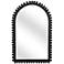 Bassett Renn 51" x 33" Black Wood Arched Top Wall Mirror