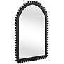 Bassett Renn 51" x 33" Black Wood Arched Top Wall Mirror in scene