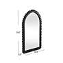 Bassett Renn 51" x 33" Black Wood Arched Top Wall Mirror in scene