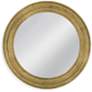 1_Bassett Rhone 32" Warm Gold Round Metal Wall Mirror