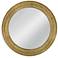 Bassett Rhone 32" Warm Gold Round Metal Wall Mirror