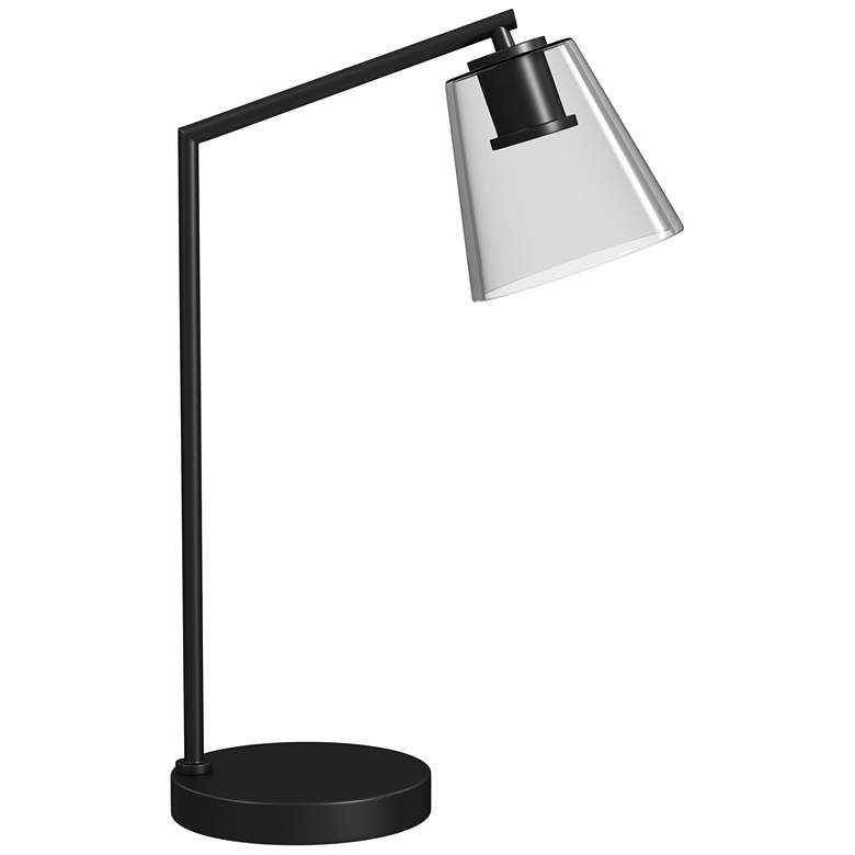 Image 1 Bassett Rhyne 19" Glass and Metal Modern Table Lamp