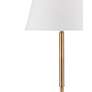 2_Bassett Ronzell 61" High Travertine And Brass Floor Lamp more views