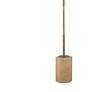 3_Bassett Ronzell 61" High Travertine And Brass Floor Lamp more views
