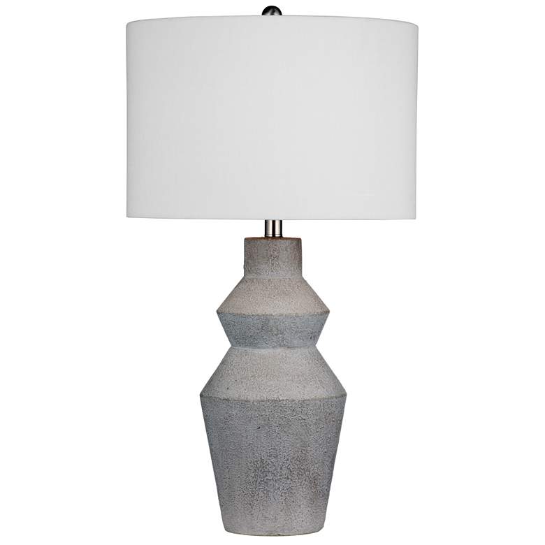 Image 1 Bassett Roster 29" High Modern Gray Cement Table Lamp