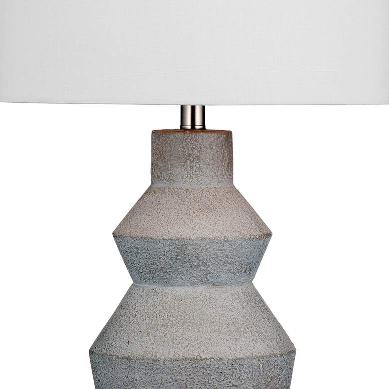 Image 2 Bassett Roster 29" High Modern Gray Cement Table Lamp more views
