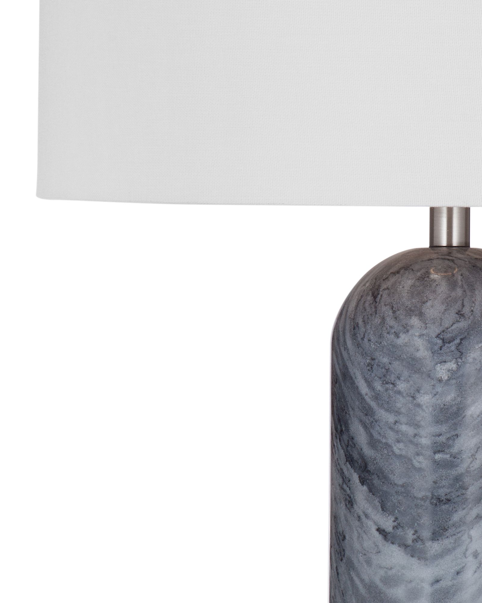 Image 2 Bassett Sassandra 28" High Modern Gray Marble Table Lamp more views