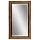 Bassett Sergio 86" High Wood and Gold Finish Floor Mirror