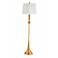 Bassett Shilpa 62" High Gold Leaf Finish Modern Floor Lamp