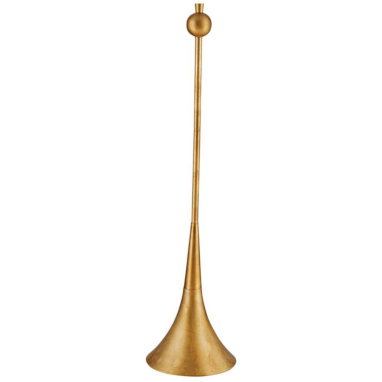 Image 3 Bassett Shilpa 62" High Gold Leaf Finish Modern Floor Lamp more views