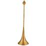 3_Bassett Shilpa 62" High Gold Leaf Finish Modern Floor Lamp more views