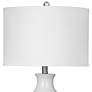 3_Bassett Sirius 27" Bubble Reactive Glaze White Blue Ceramic Table Lamp more views