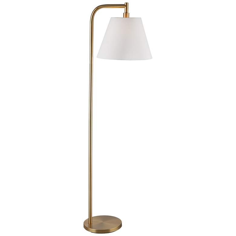 Image 1 Bassett Telfair 62" Modern Tall Gold Floor Lamp