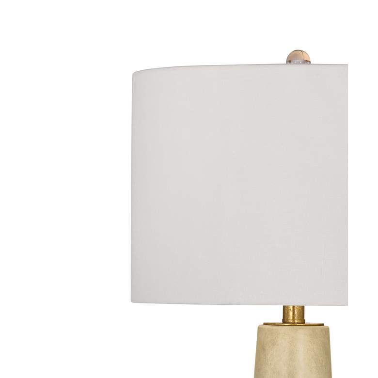 Image 3 Bassett Vargas 30" High Two Tone Gold Finish Cement Table Lamp more views