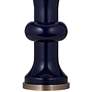 3_Bassett Vince 32" High Contemporary Glass Navy Blue Table Lamp more views