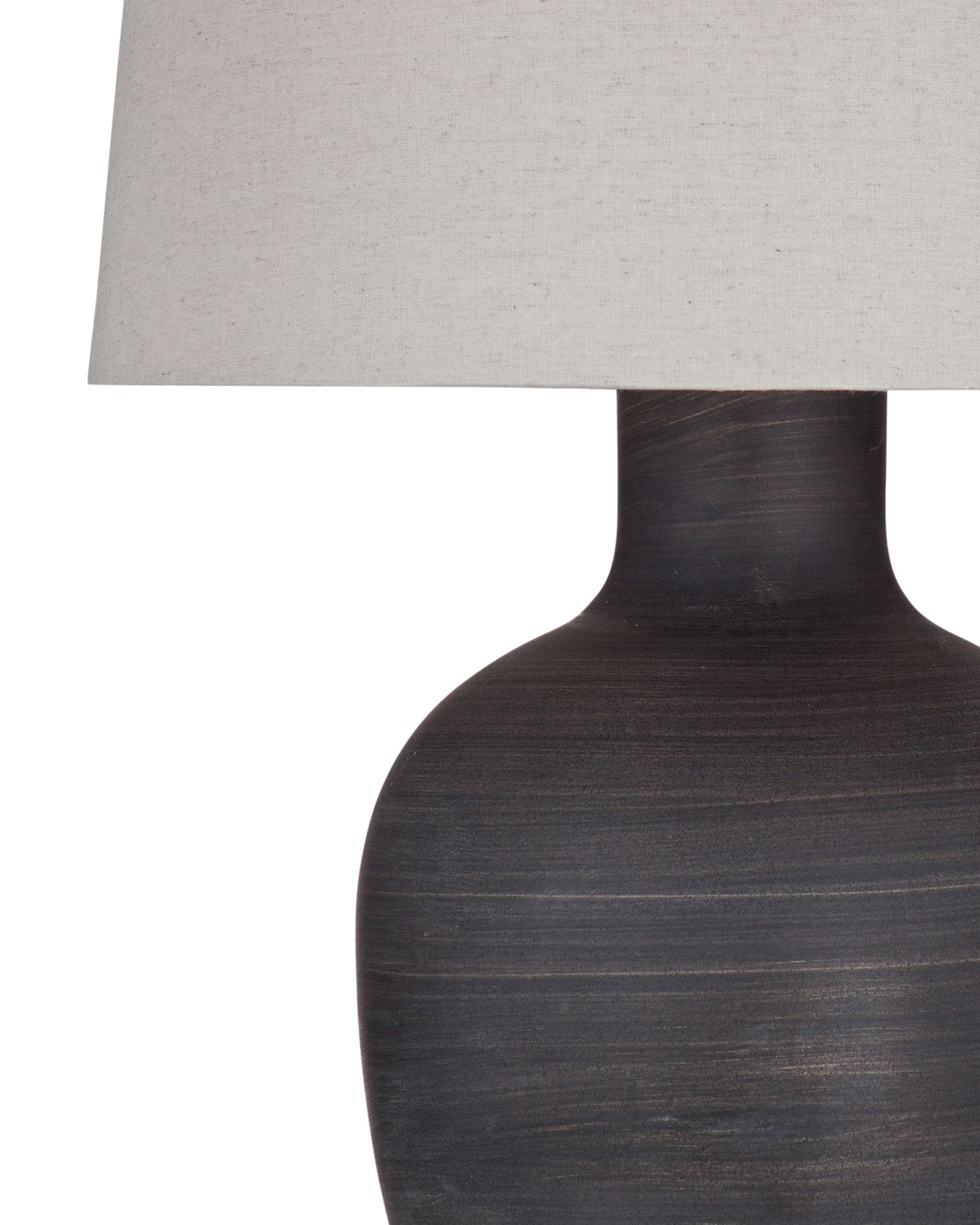 Image 3 Bassett Volga 28" Rustic Modern Jar Matte Black Table Lamp more views