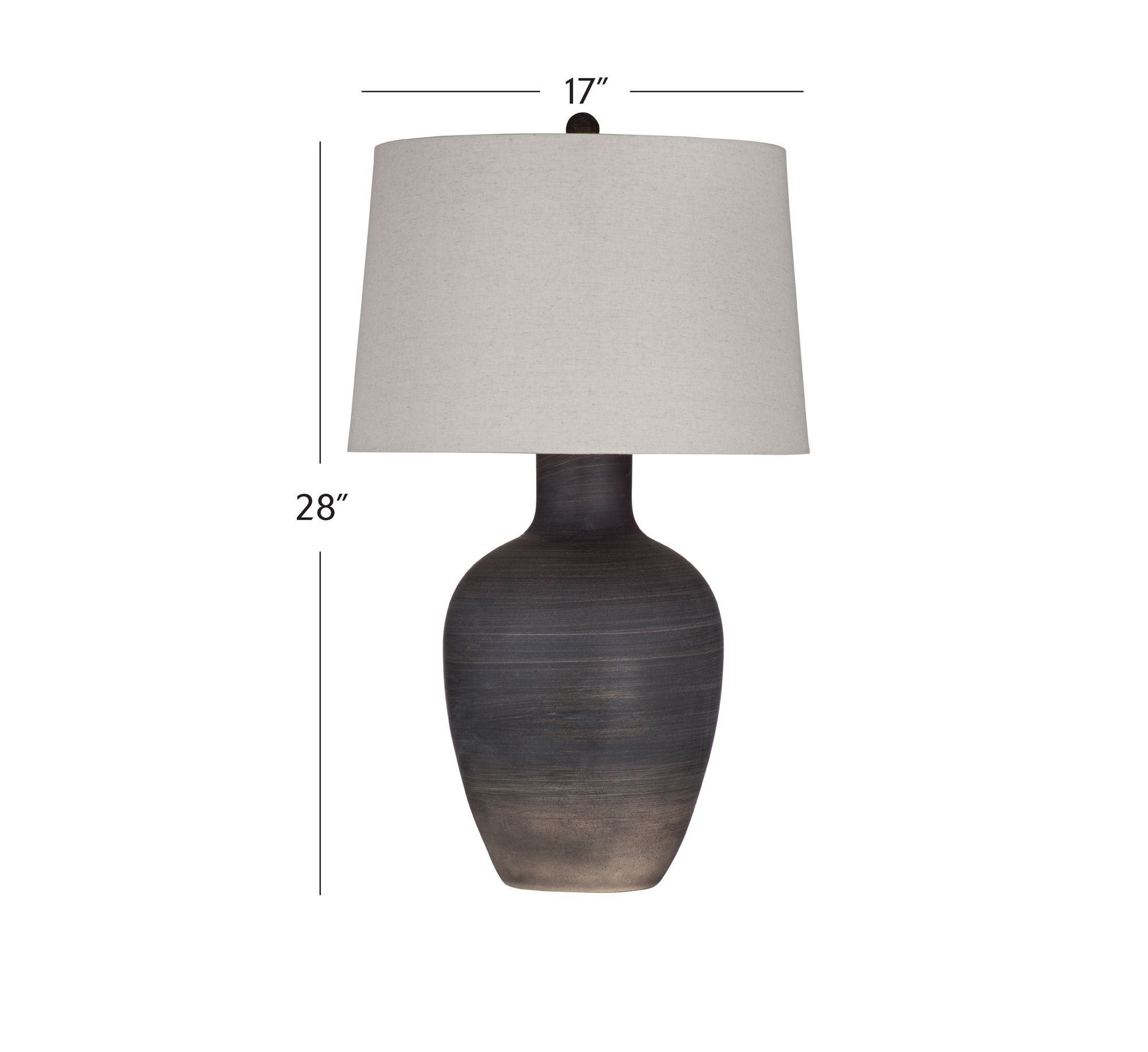 Image 4 Bassett Volga 28" Rustic Modern Jar Matte Black Table Lamp more views
